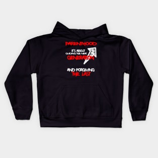Parenthood it’s about guiding the next.... Kids Hoodie